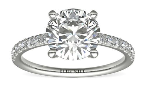 20k engagement ring pave