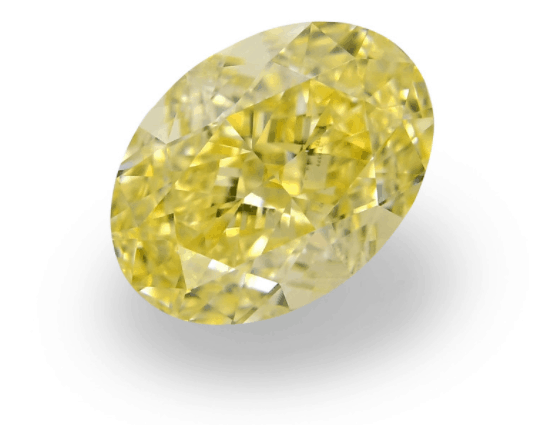 Natural Yellow Oval diamond