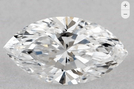Ideally cut marquise cut diamond