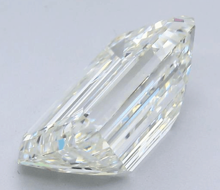 J color emerald cut diamond